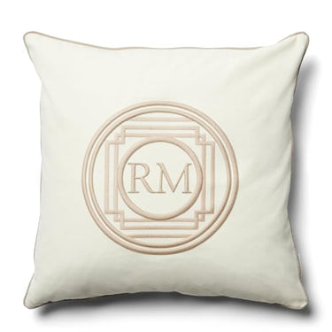 Riviera Maison Pillowcase, Cushion Cover, Decorative Pillow, Square - RM Steven Pillow Cover - Cotton - White - (LxW) 50x50 on Sale
